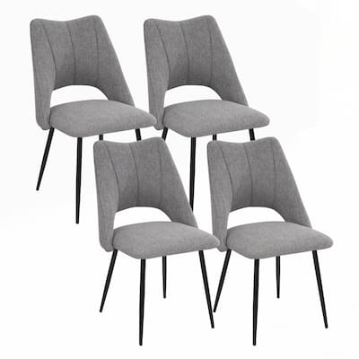 4-Chair With High Resilience Filling and Metal Legs