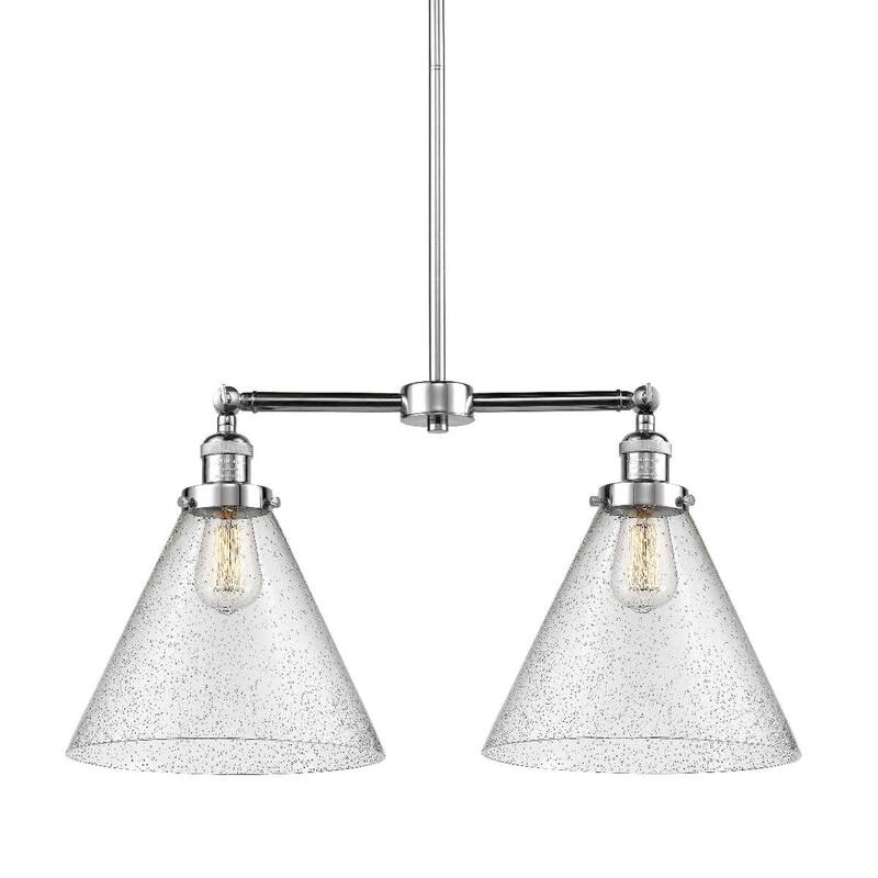 Innovations Lighting X-Large Cone 2 Light 21" Wide Linear Chandelier