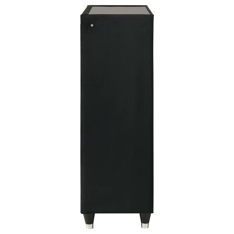 Lorient 5-drawer LED Chest of Drawers Black