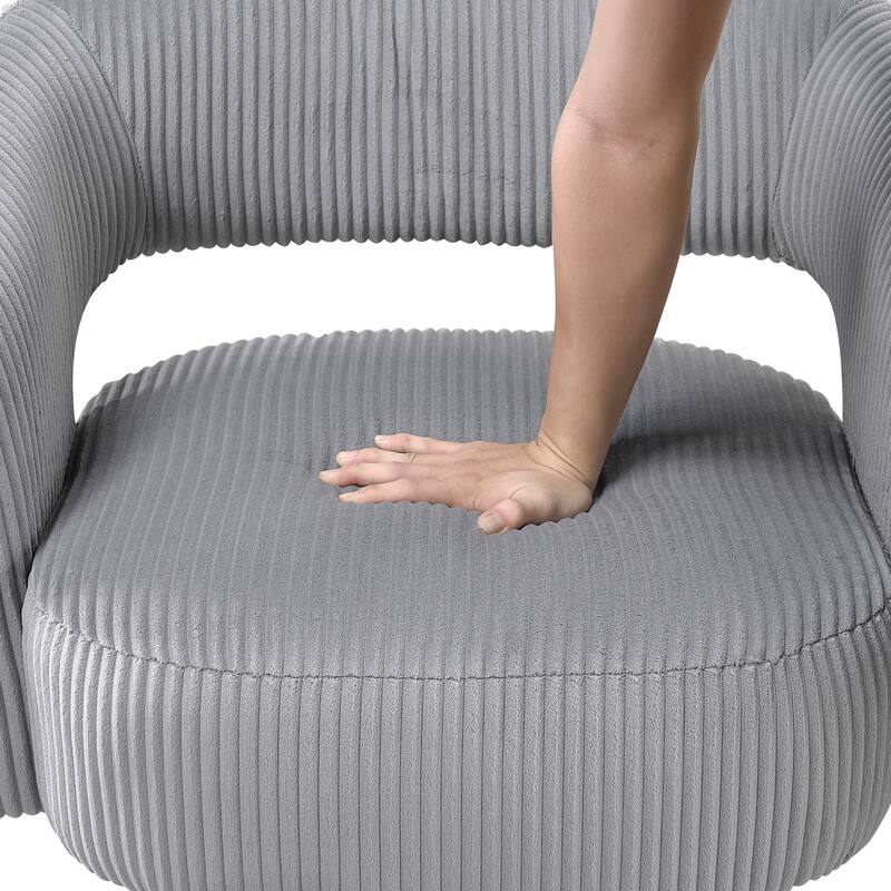 Parris Corduroy Swivel Chair