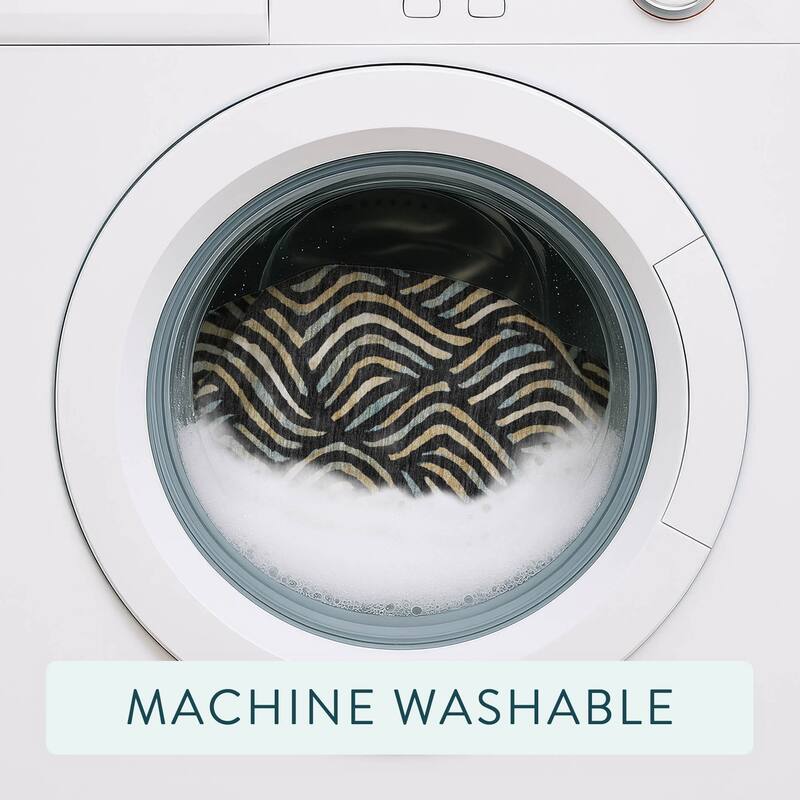 Machine Washable Indoor/ Outdoor Modern Jamie Chantille Rug