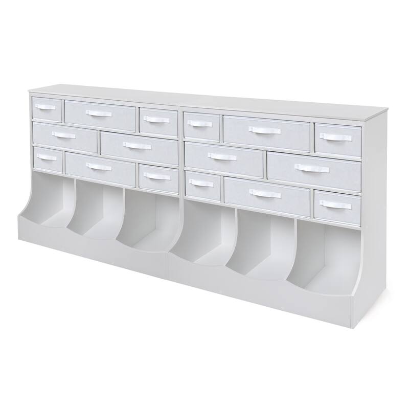 Storage Station with Eight Baskets and Three Bins