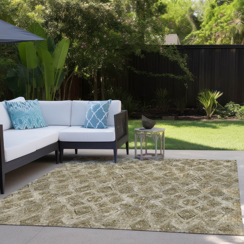 Machine Washable Indoor/ Outdoor Chantille Modern Boho Rug