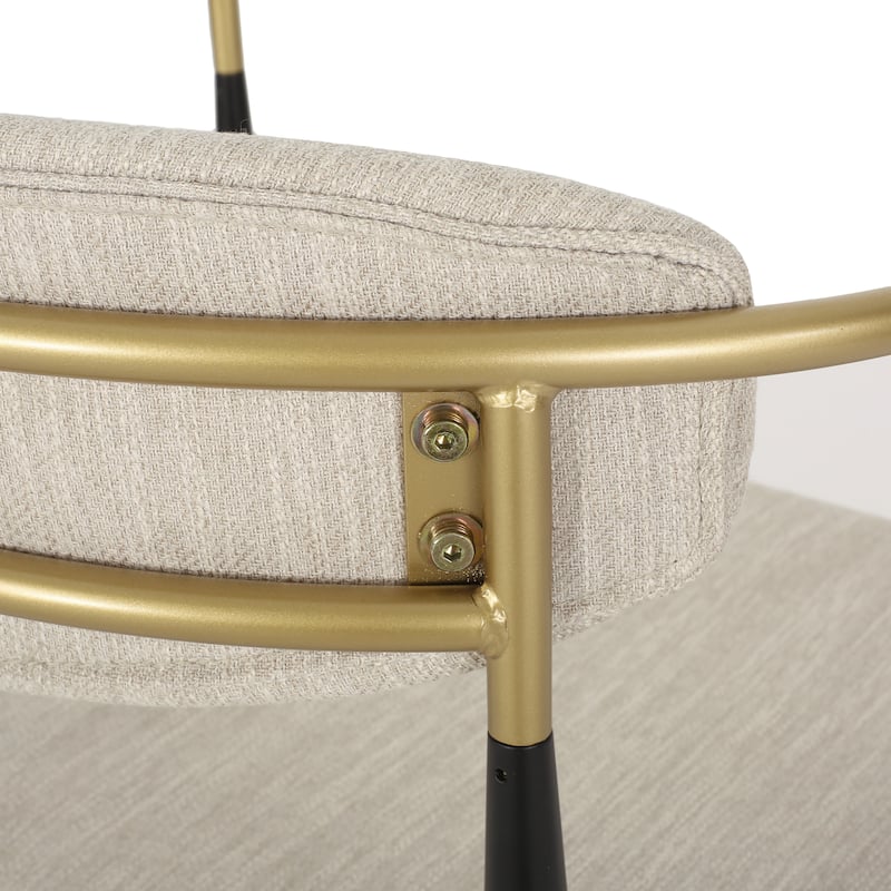 Christopher Knight Home Elmore Fabric and Iron 25-Inch Tall Counter Stools (Set of 2)