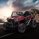 preview thumbnail 1 of 11, Black Red Versatile kid Ride On UTV, Electric Car wFront LED Lights&Horn, Single Seat, Safety Belt, Forward/ Reverse Function Kids - Black+Red - Assembled