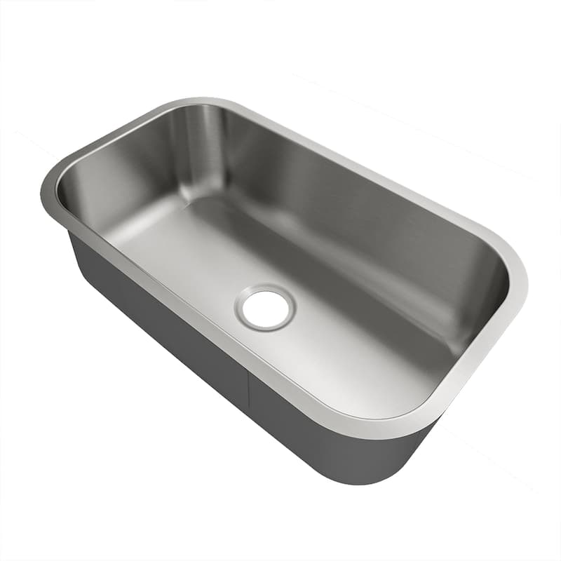 Sinber Undermount Single Bowl 304 Stainless Steel Kitchen Sink