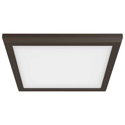 Blink Pro 13W 9in LED Fixture CCT Selectable Square Shape Bronze Finish 120V