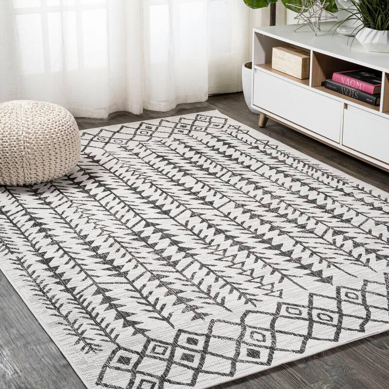 JONATHAN Y Sukie Bohemian Geometric Indoor/Outdoor Area Rug