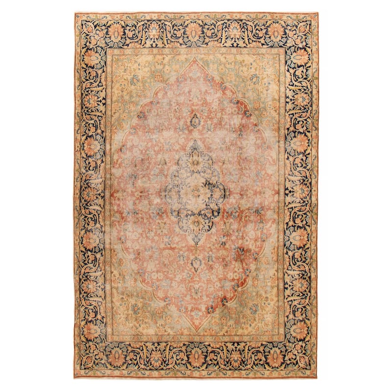 ECARPETGALLERY Hand-knotted Antalya Vintage Dark Copper Wool Rug - 6'3 x 9'6 - Dark Copper - 6'3 x 9'6