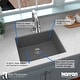 preview thumbnail 48 of 49, Karran Undermount 24.38 in Single Bowl Quartz Kitchen Sink