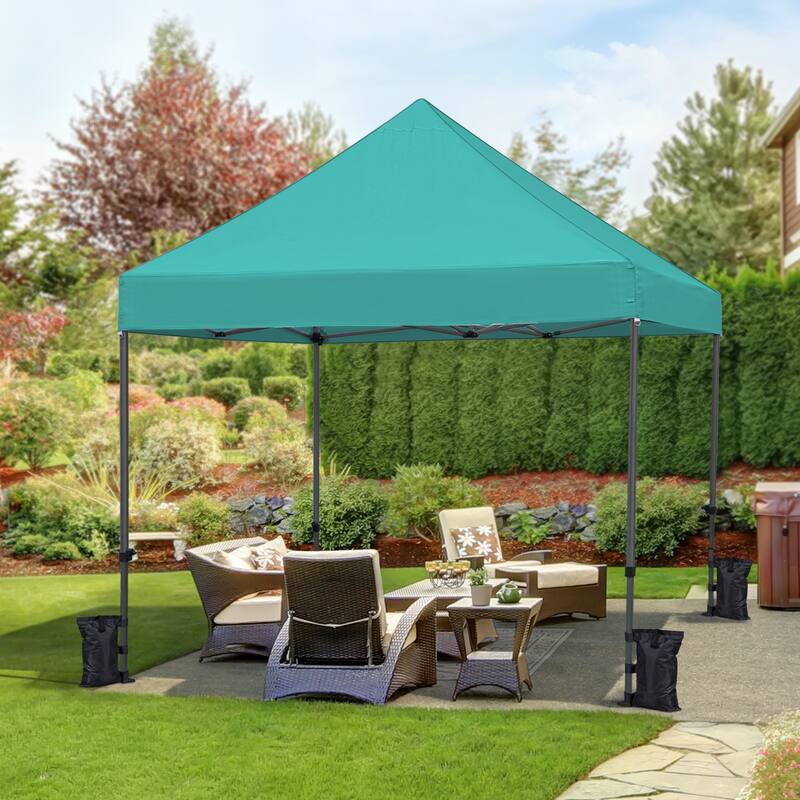 Yaheetech Adjustable Commercial Pop-up Canopy with Wheeled Carry Bag