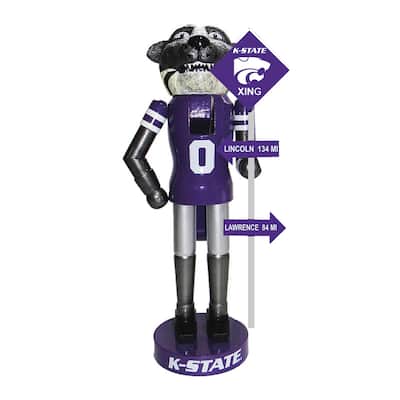 12 inch Kansas State Rivalry Nutcracker - purple