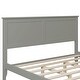 preview thumbnail 5 of 22, Queen Bed Frame in Gray with Pine and MDF for a Sleek Look