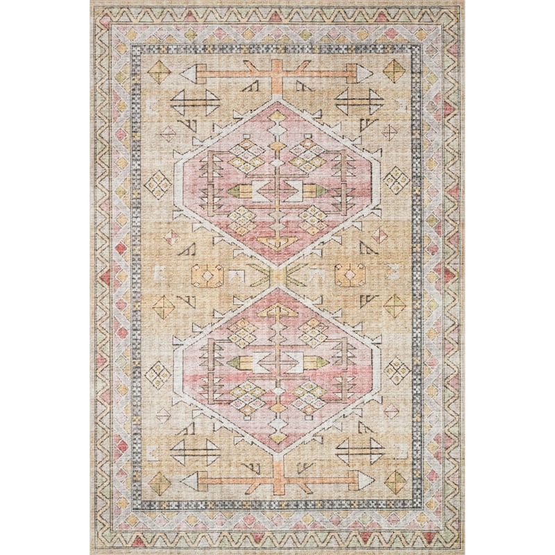 Alexander Home Leanne Aztec Distressed Printed Area Rug