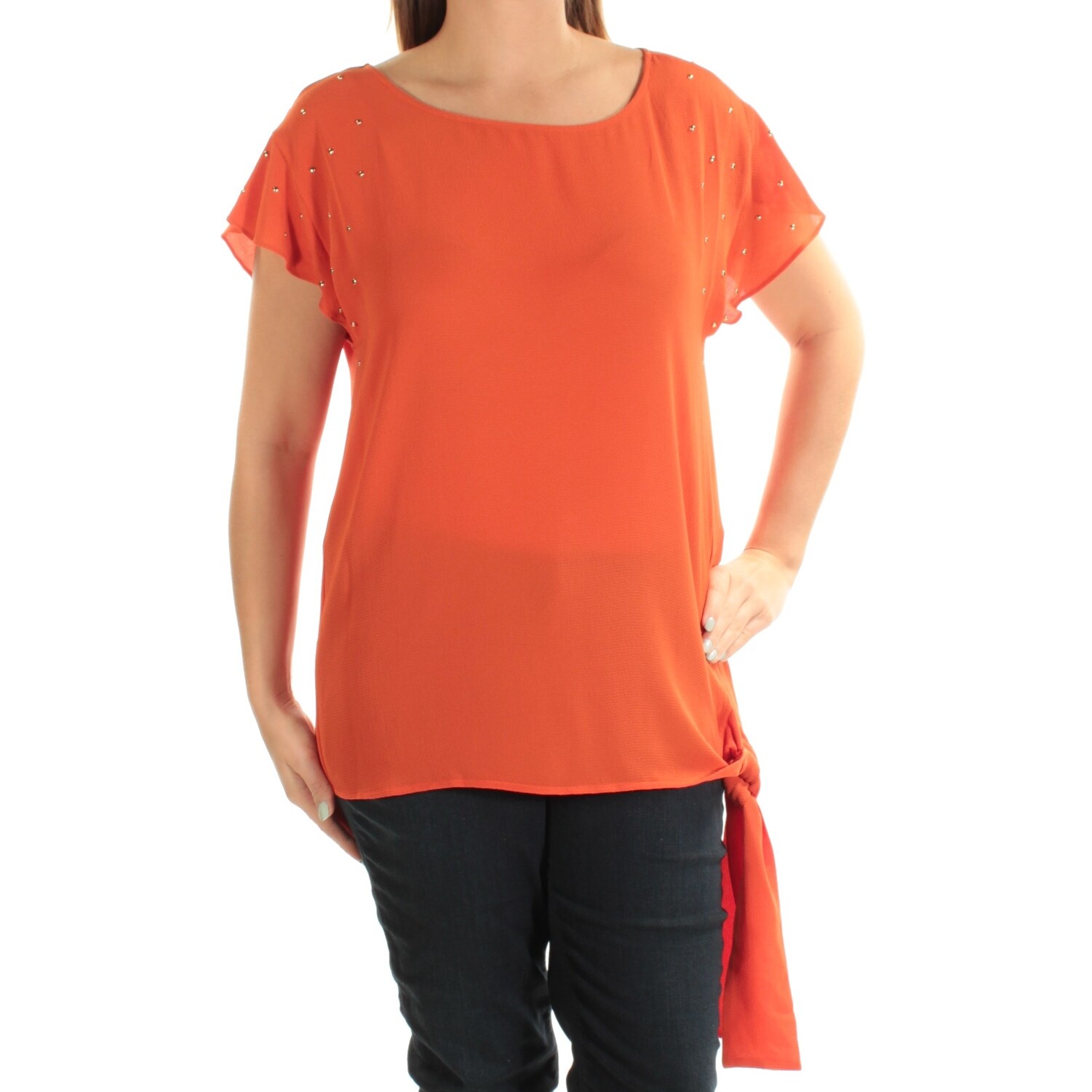 michael kors shirts womens orange