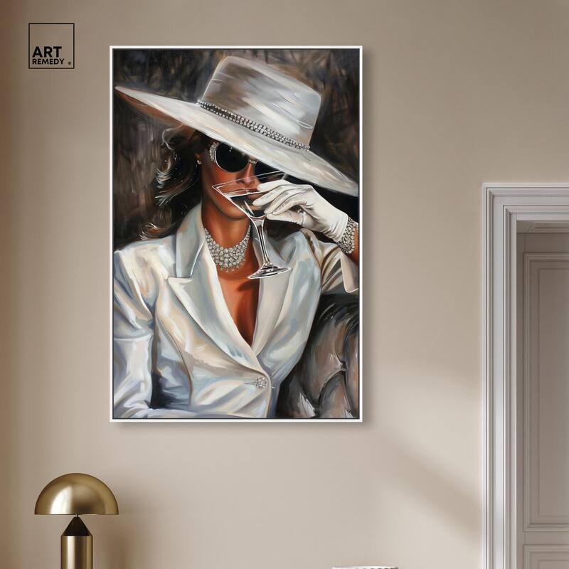Time for a Martini Canvas by Art Remedy