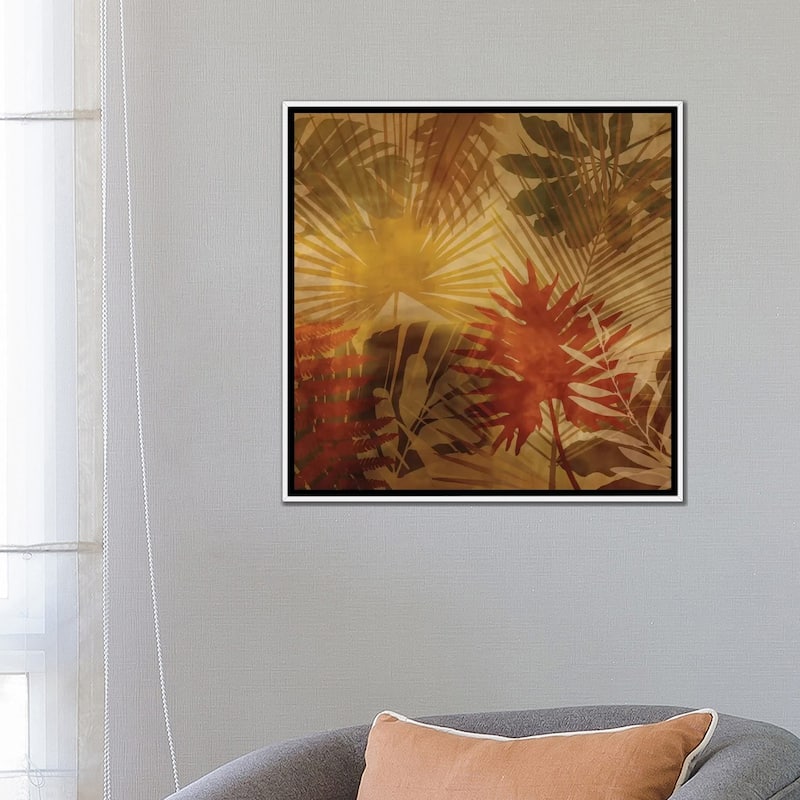 iCanvas "Sunlit Palms I" by John Seba Framed Canvas Print