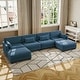 preview thumbnail 89 of 147, Corduroy Upholstered Modular Sectional Sofa for Living Room