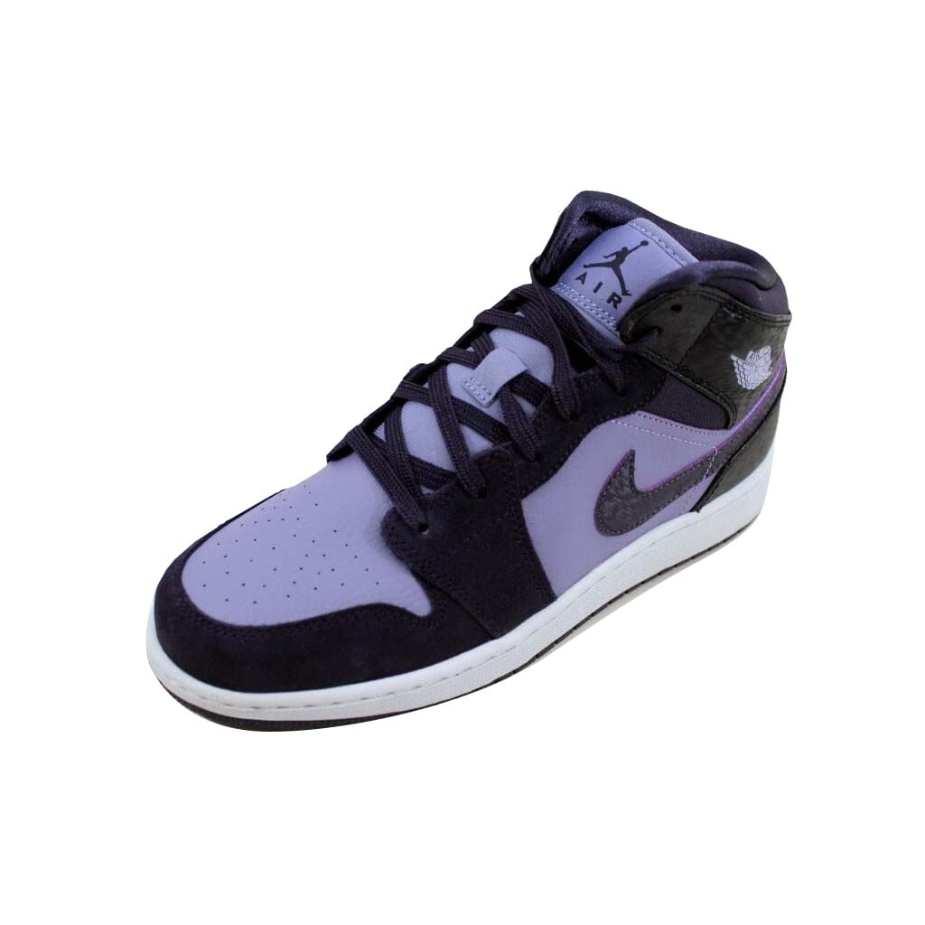 purple jordans grade school