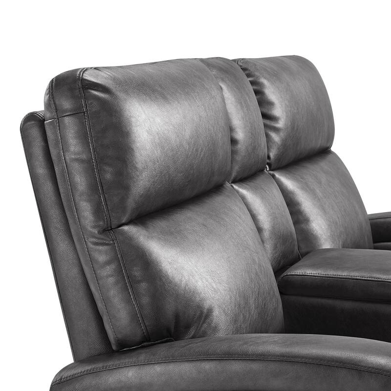 Zero Wall Recliner Loveseat with USB & Type-C Dual Ports, for Small Space, Living Room