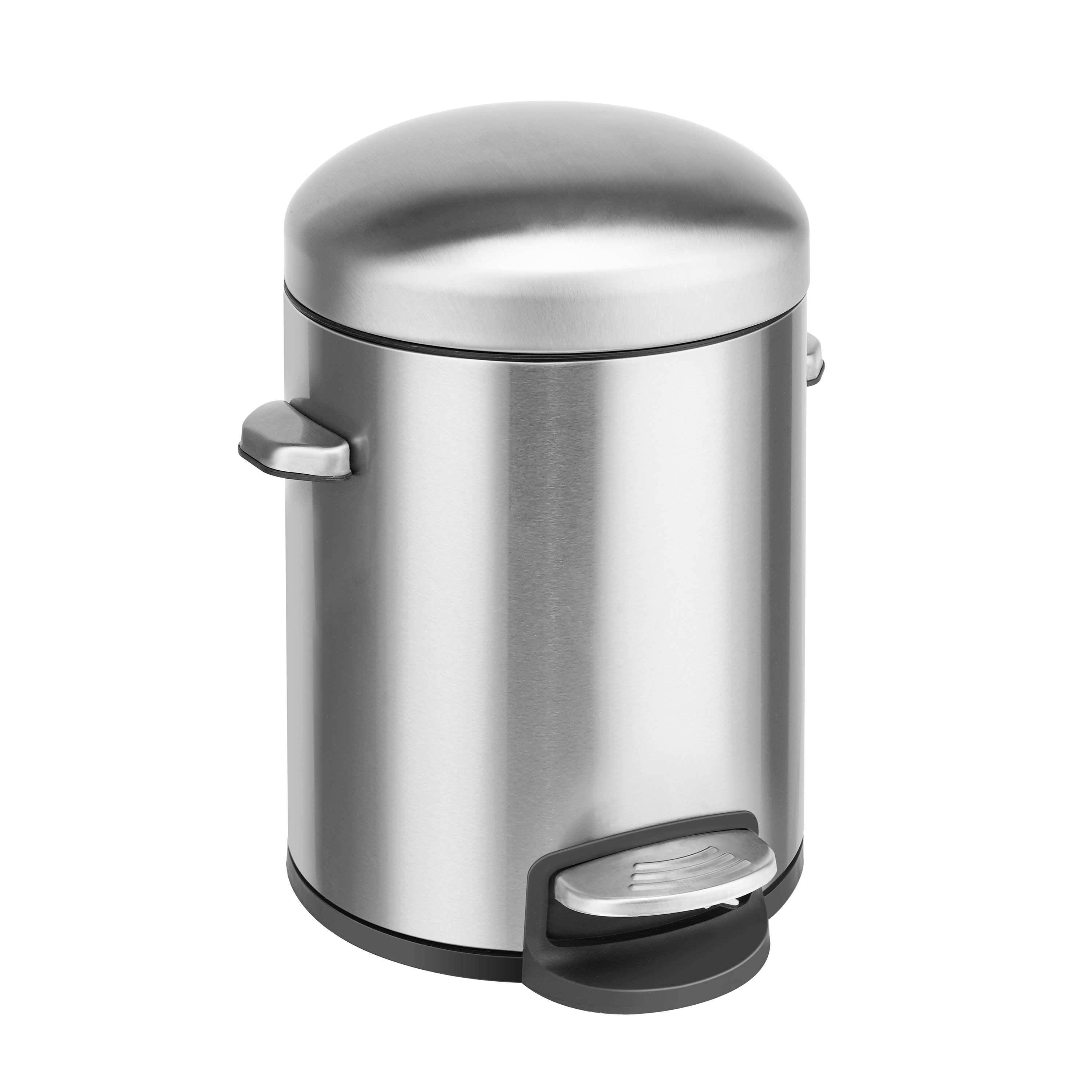 Innovaze 3.2 Gal./12 Liter Stainless Steel Rectangular Step-On Trash Can for Bathroom and Kitchen