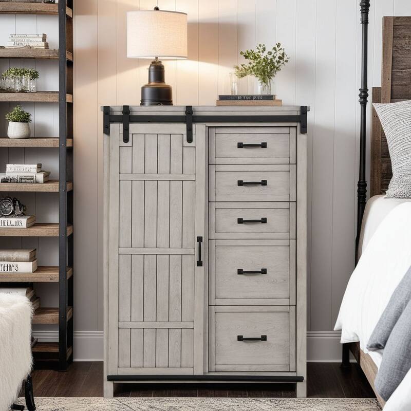 Bridgevine Home Alexandria Chest, Mountain Mist Finish