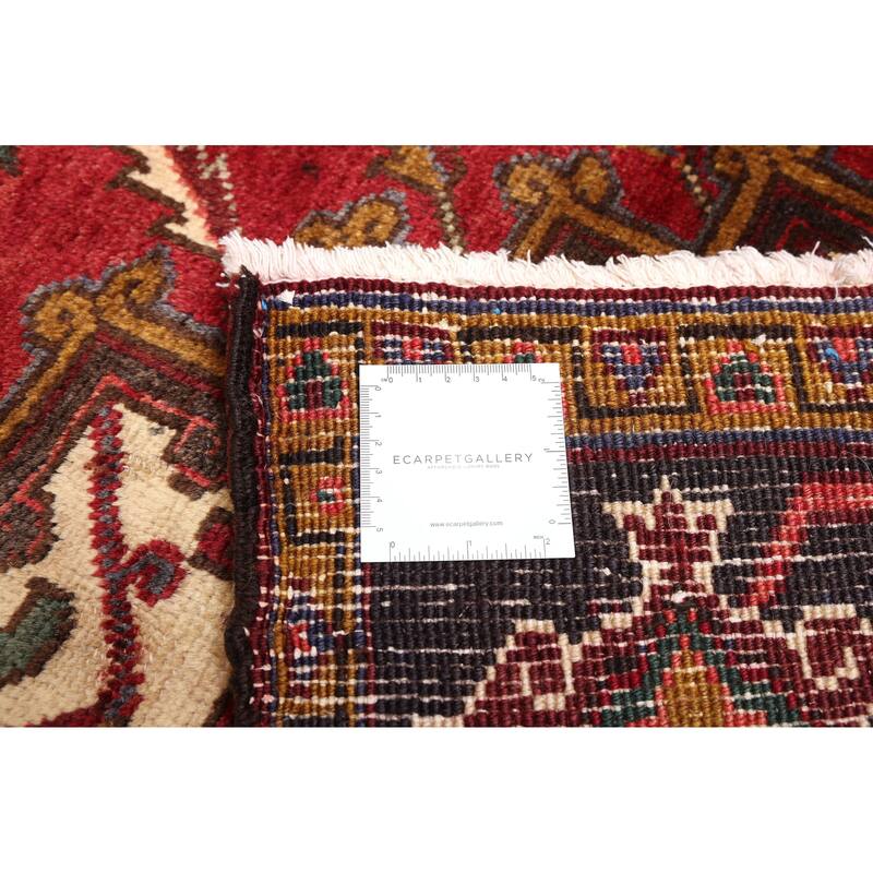 ECARPETGALLERY Hand-knotted Sarabi Dark Red Wool Rug - 6'7 x 9'5