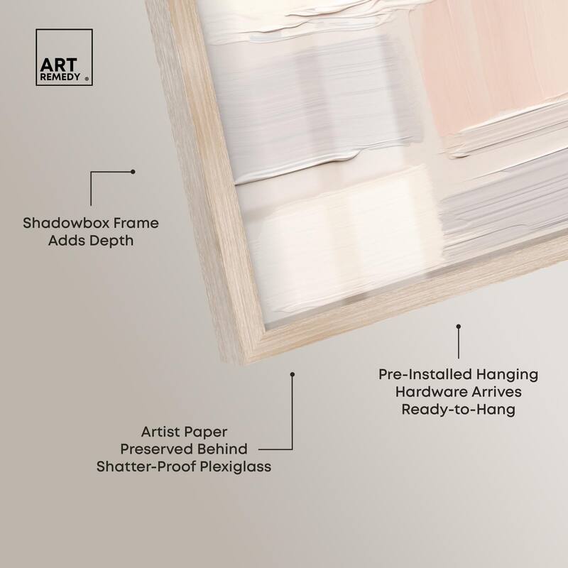 Roseate Cream Tones III Shadowbox by Art Remedy