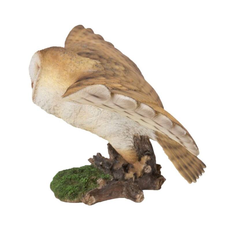 31" Barn Owl Flying Outdoor Garden Statue
