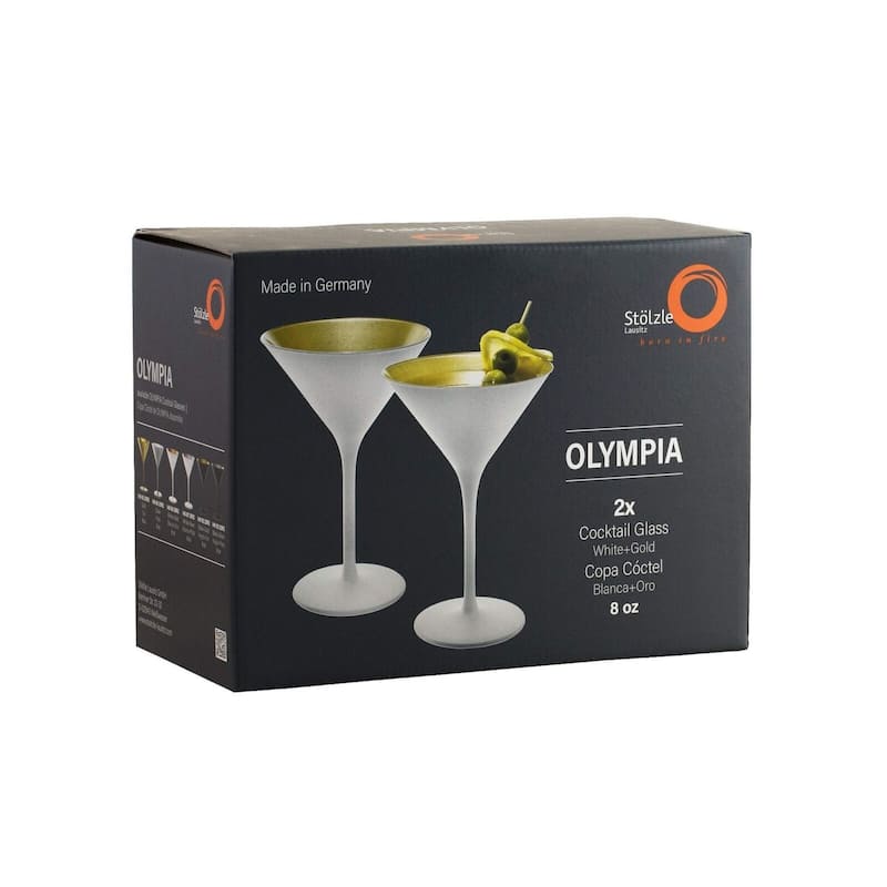 Stolzle Lausitz Set of 6 Olympia Martini Glasses - 8 Oz