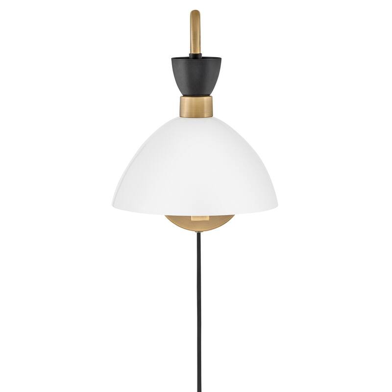 Lark 83250-CO Simon 14" Tall Hardwired or Plug-In Wall Sconce with