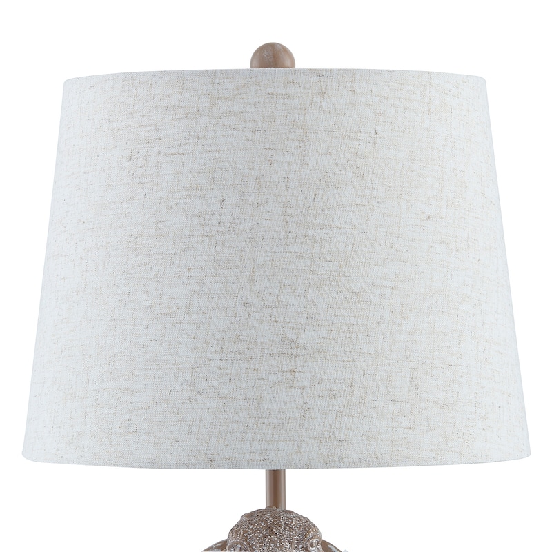 19.5" Brown Textured Resin Turtle Table Lamp - 12" x 12" x 19.5"