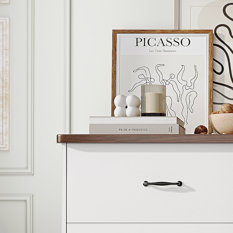 6-Drawer Dresser Double Dresser With Ultra Fast Assembly 31.5 in. × 47.16 in. × 15.74 in.