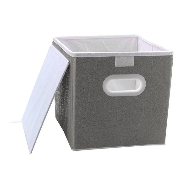 Shop Foldable Cloth Storage Bin Cube Closet Basket With Dual