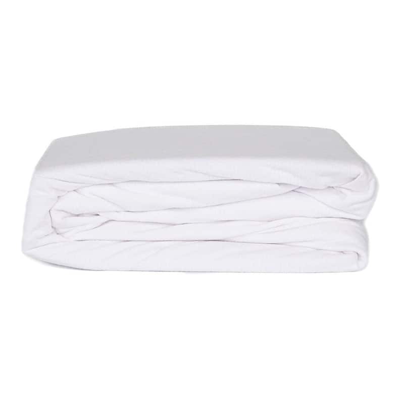 Jennifer Adams Cool Cotton Waterproof Hypoallergenic Mattress Protector - White