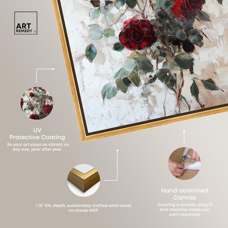 Velvet Vermilion I Canvas by Art Remedy