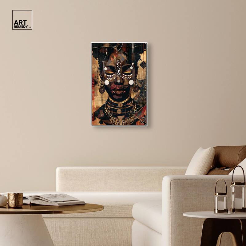 In Golden Accents Canvas by Art Remedy