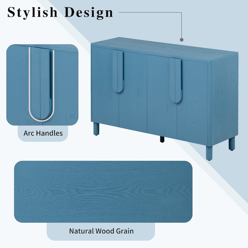 4-Door Buffet Cabinet with Storage