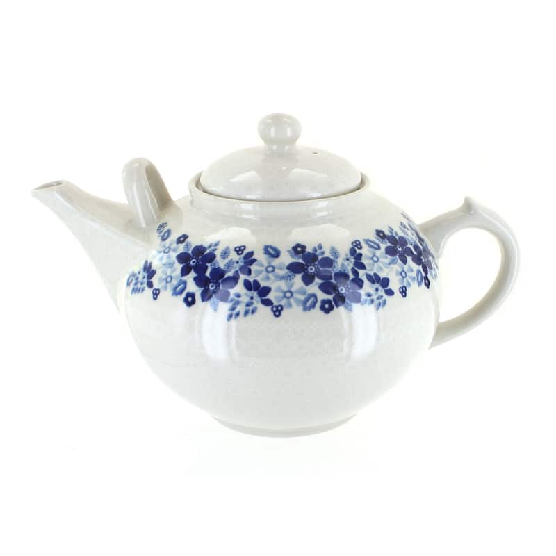 Blue Rose Polish Pottery C001 Manufaktura Large Teapot - Christiana