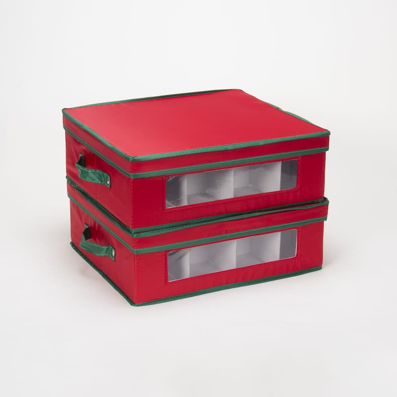 Household Essentials Holiday China Cup Storage Box - 15.5'' x 13.25'' x 5.5''