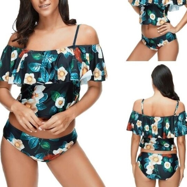 ruffle swimsuit two piece
