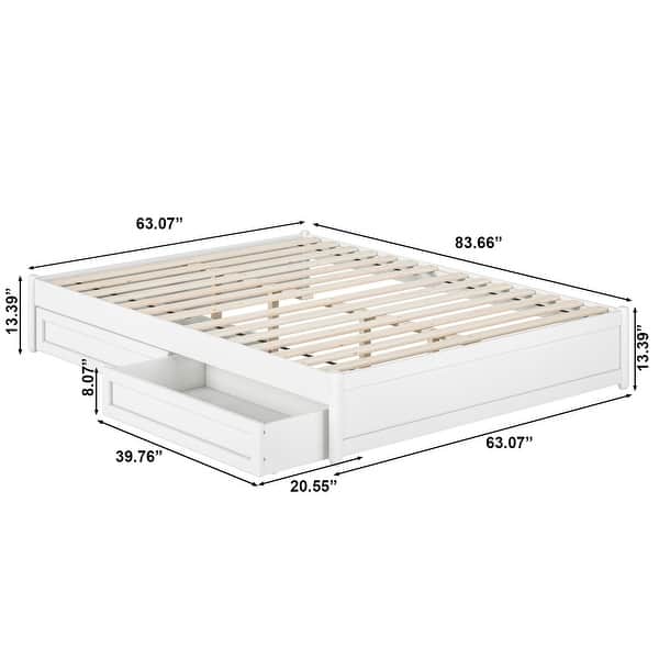 dimension image slide 0 of 20, Barcelona Panel Platform Bed with Storage Drawers