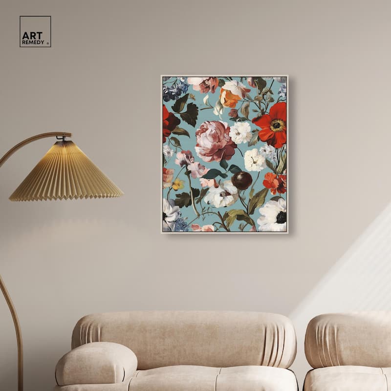 Floral Tapestry I Canvas by Art Remedy