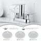 preview thumbnail 6 of 6, WOWOW 4 in. Centerset Double Handle Waterfall Bathroom Sink Faucet