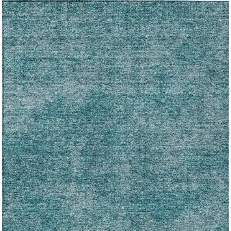HomeRoots Solid Color Transitional Rectangle Outdoor Rug