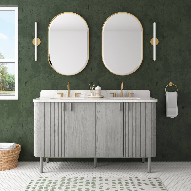 Avanity Blakely 60 in. Vanity Only in Gray Oak finish