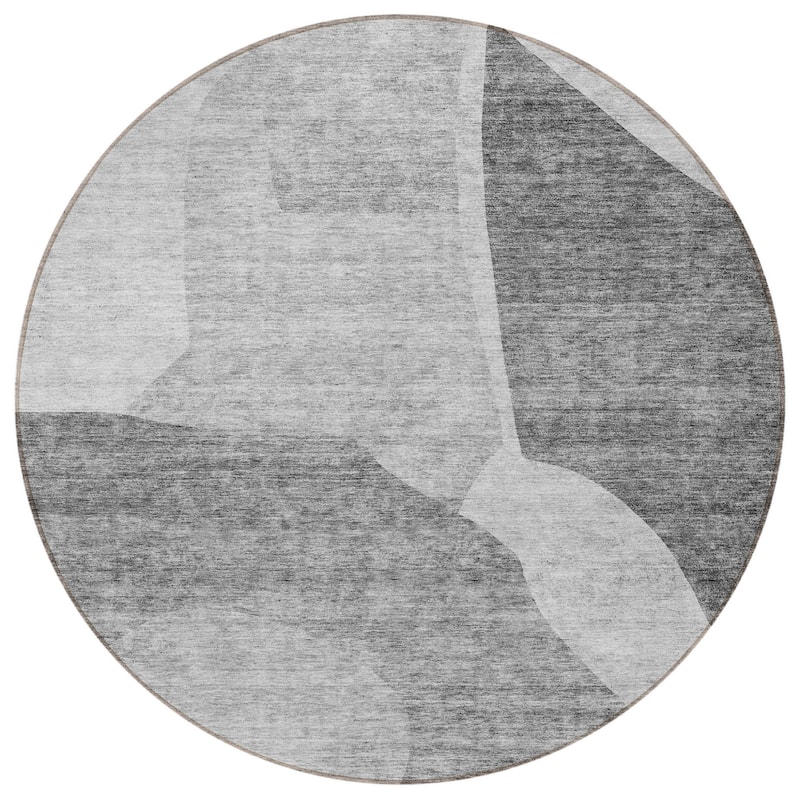 HomeRoots Abstract Transitional Rectangle Outdoor Rug