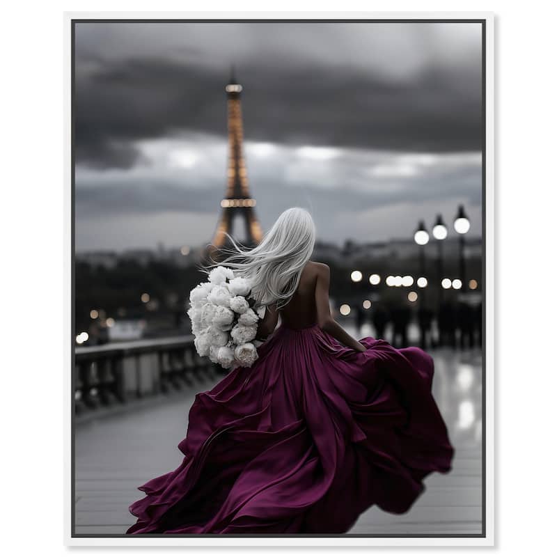 City of Love Canvas by Art Remedy - White - 20" x 24"