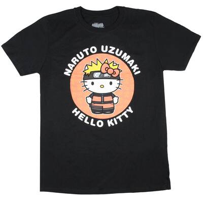 Naruto Shippuden x Hello Kitty Naruto Uzumaki Adult Short Sleeve T-Shirt