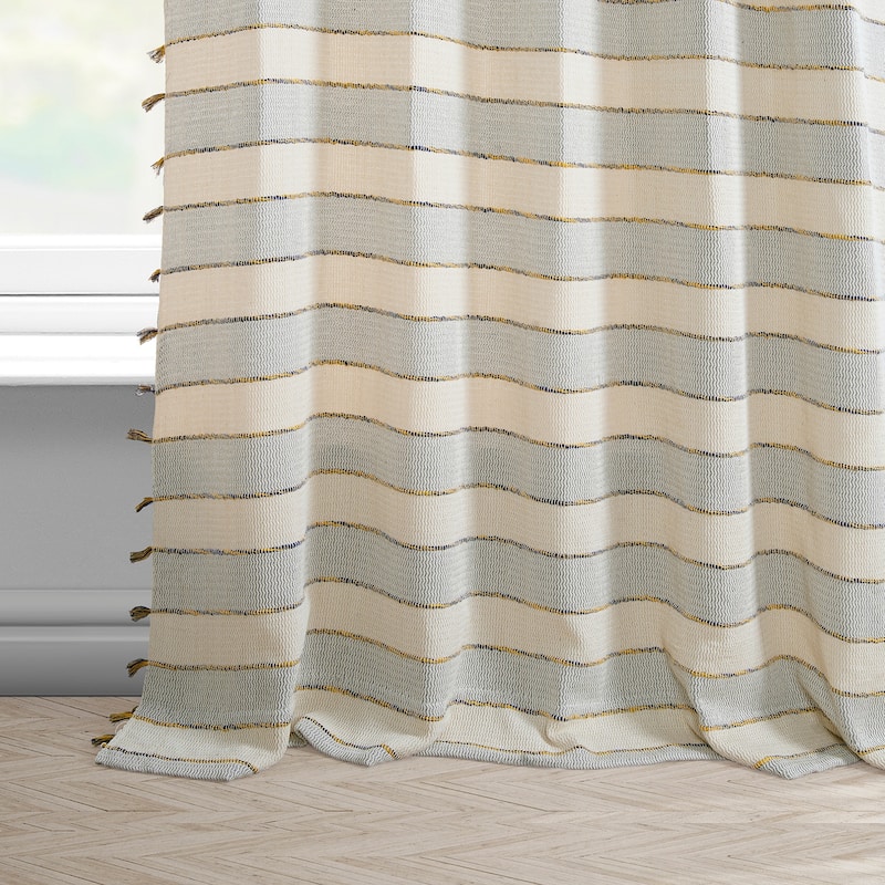 Exclusive Fabrics Loom Woven Sheer Cotton Curtain (1 Panel)